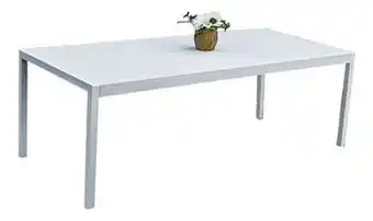 Dreamland Ocean tuintafel Cannes wit L 220 x B 100 cm aanbieding
