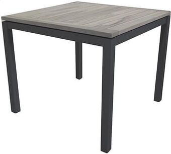 Dreamland Ocean tuintafel Marbella grey wash/antraciet L 90 x B 90 cm aanbieding