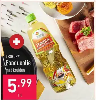 ALDI Lesieur fondueolie met kruiden aanbieding