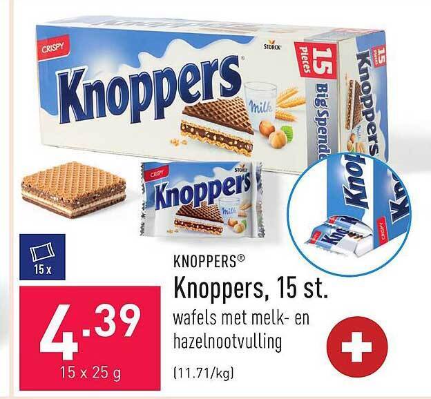 Knoppers, 15 st promotie bij ALDI