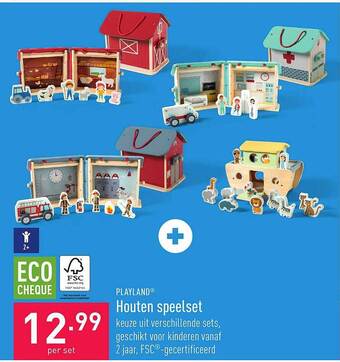 ALDI Playland houten speelset aanbieding