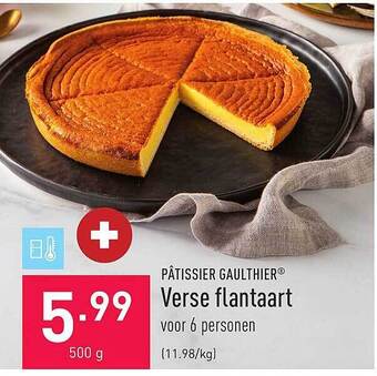 ALDI Pâtissier gaulthier verse flantaart aanbieding