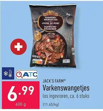 ALDI Jack's farm varkenswangetjes aanbieding
