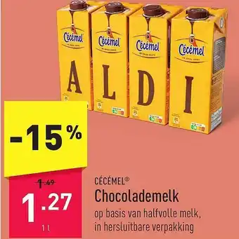 ALDI Cécémel chocolademelk aanbieding