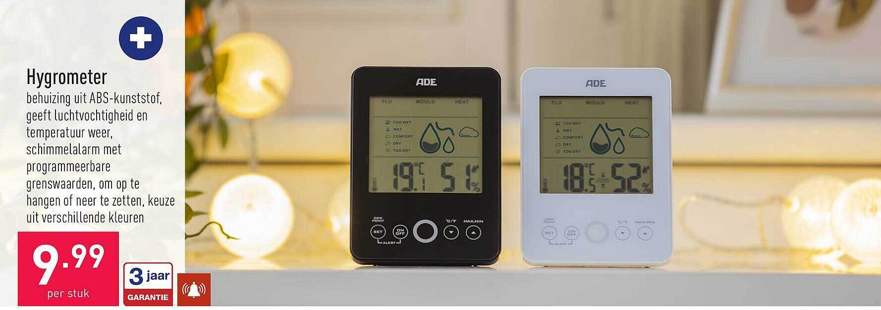 Hygrometer promotie bij ALDI