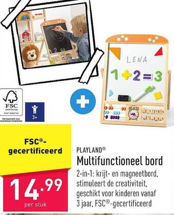 ALDI Playland multifunctioneel bord aanbieding