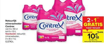 Natuurlijk mineraalwater contrex
