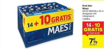 Carrefour Krat bier maes aanbieding
