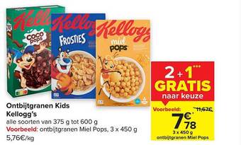 Carrefour Ontbijtgranen kids kellogg's aanbieding