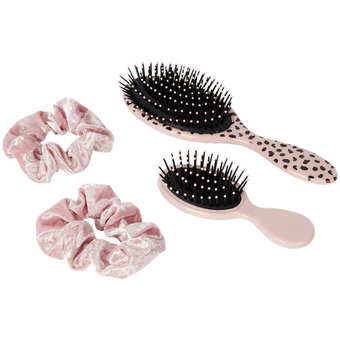 Action Haarborstel- en scrunchieset aanbieding