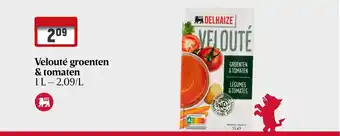Delhaize Veloute Groenten & Tomaten 1L aanbieding