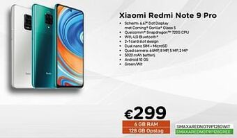 CompuDeals Xiaomi redmi note 9 pro aanbieding