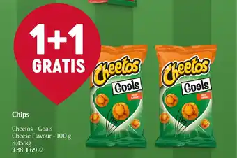 Delhaize Cheetos - Goals Chips Cheese Flavour 100g aanbieding