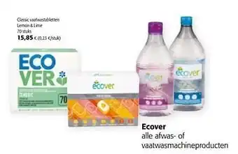 Colruyt Ecover classic vaatwastabletten lemon + lime aanbieding