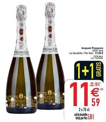 Cora Acquesi prosecco doc brut aanbieding