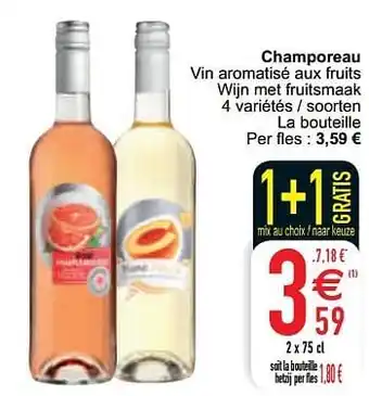 Cora Champoreau vin aromatisé aux fruits wijn met fruitsmaak aanbieding