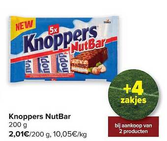Carrefour Knoppers nutbar aanbieding