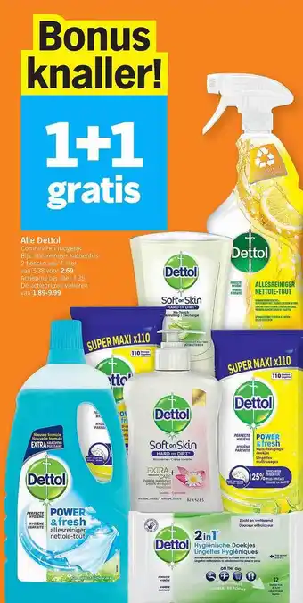 Alle dettol 1+1 gratis