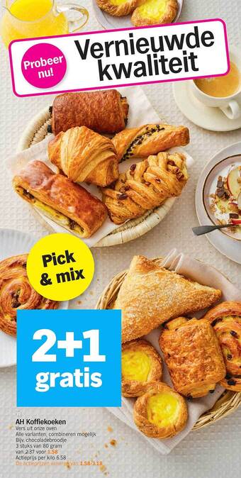Albert Heijn Ah koffiekoeken aanbieding