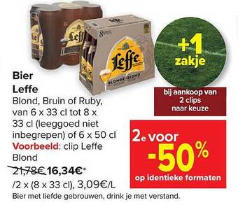 Carrefour Bier leffe aanbieding