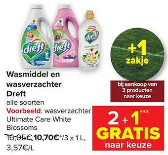 Carrefour Wasmiddel en wasverzachter dreft aanbieding