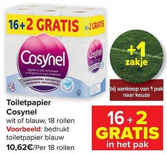 Carrefour Toiletpapier cosynel aanbieding