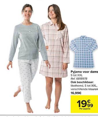 Carrefour Pyjama voor dames aanbieding