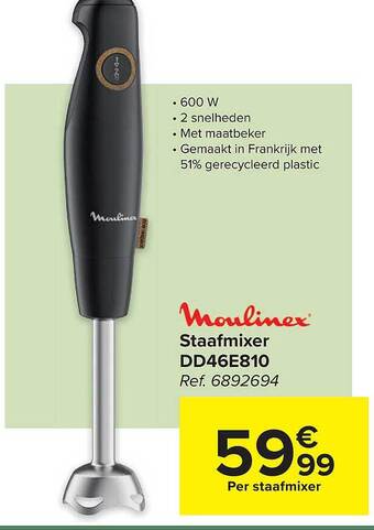 Carrefour Moulinex staafmixer dd46e810 aanbieding