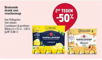 Bruisende drank met vruchtensap san pellegrino soft drink