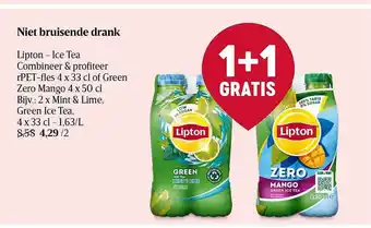 Delhaize Niet bruisende drank lipton - ice tea 1+1 gratis aanbieding