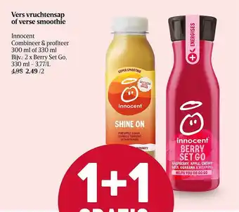 Delhaize Vers vruchtensap of verse smoothie innocent aanbieding