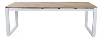 Dreamland Tuintafel Selena wit L 220 x B 100 cm aanbieding