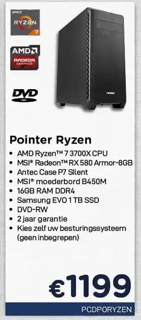 CompuDeals Pointer systems pointer ryzen aanbieding