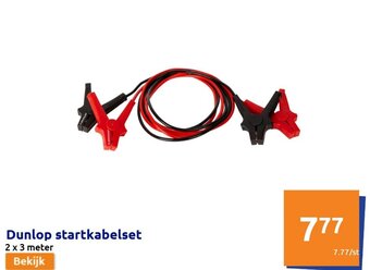 Action Dunlop Startkabelset 2 x 3 meter aanbieding