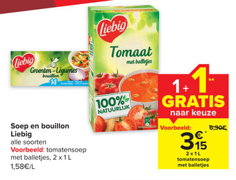 Carrefour Soep en bouillon Liebig aanbieding