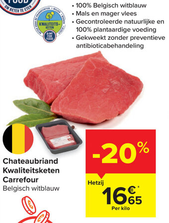 Carrefour Chateaubriand Kwaliteitsketen Carrefour aanbieding