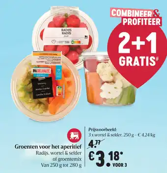 Delhaize Groenten voor het aperitief aanbieding