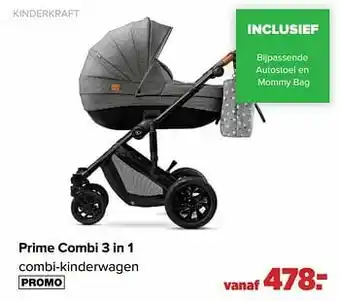 Baby-Dump Prime combi 3 in 1 combi-kinderwagen aanbieding