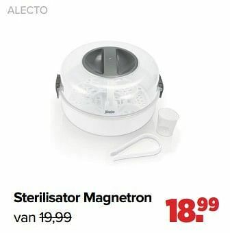 Baby-Dump Alecto sterilisator magnetron aanbieding