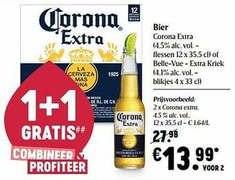 Delhaize Bier corona extra aanbieding