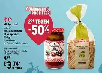 Minigrissini met olijfolie