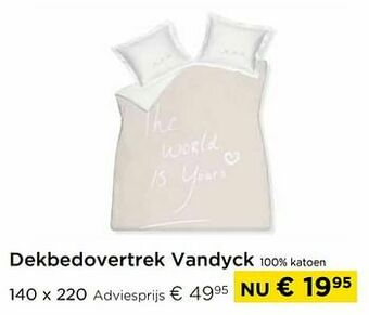Molecule Dekbedovertrek vandyck 100% katoen aanbieding