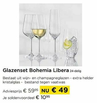 Molecule Glazenset bohemia libera 24-delig aanbieding