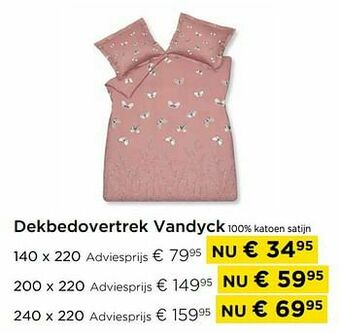 Molecule Dekbedovertrek vandyck 100% katoen satijn aanbieding