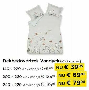 Molecule Dekbedovertrek vandyck 100% katoen satijn aanbieding