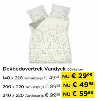 Dekbedovertrek vandyck 100% katoen