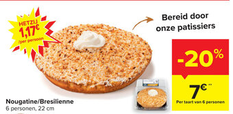Carrefour Nougatine/Bresilienne aanbieding