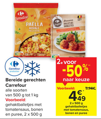 Carrefour Bereide gerechten Carrefour aanbieding