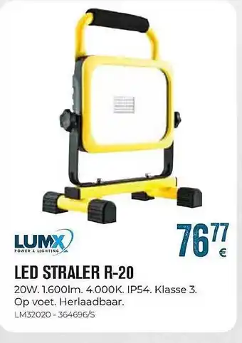 Lumx led straler r-20