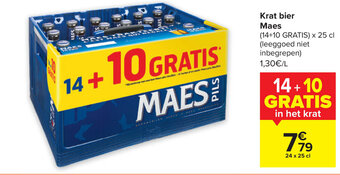 Carrefour Krat bier Maes aanbieding